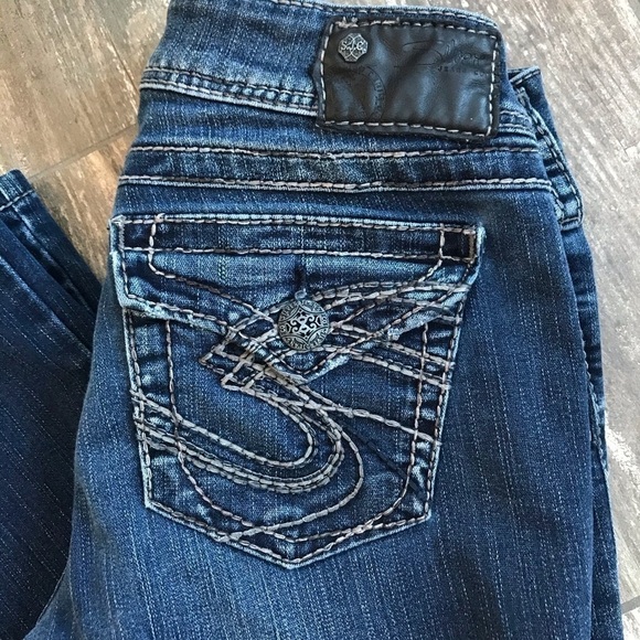Silver Jeans Co. Suki Surplus back flap pocket stretch denim size 28x30 - Picture 3 of 10